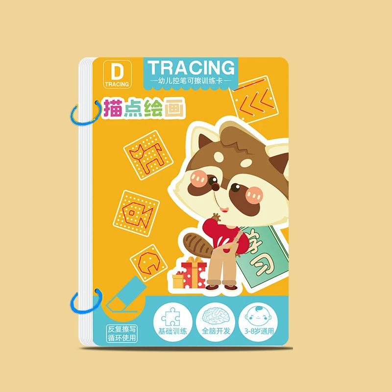 Workbook: Toddler Pen Control Reusable Tracing Practice