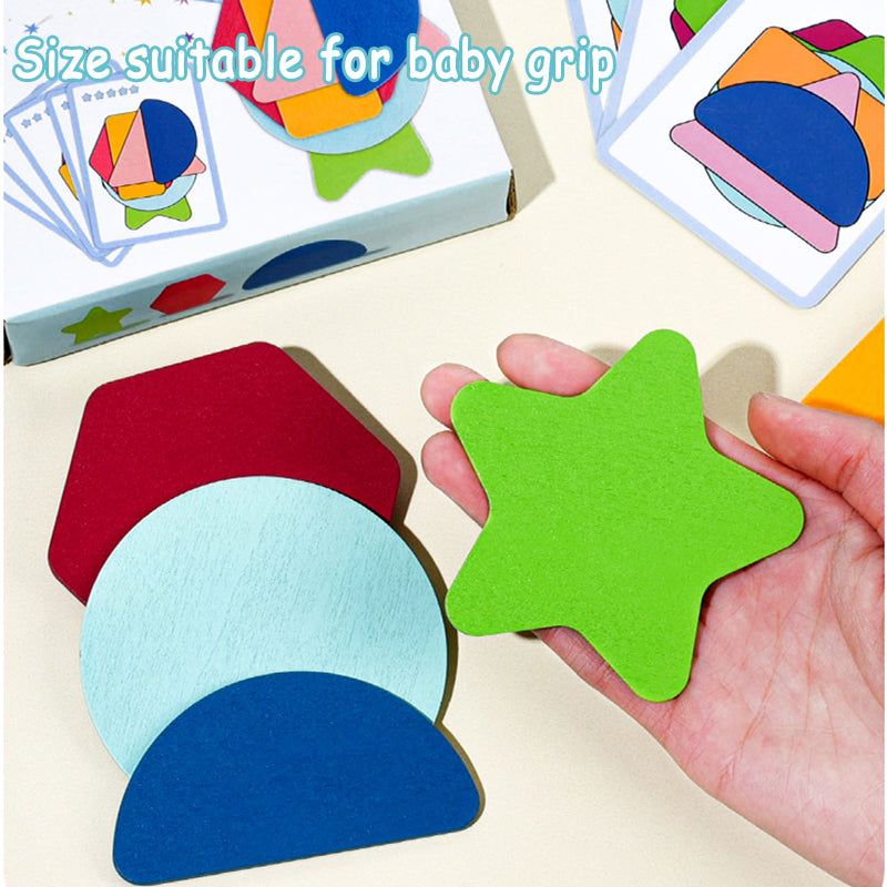 Stacking Game for Color Cognition - Montessori Shape