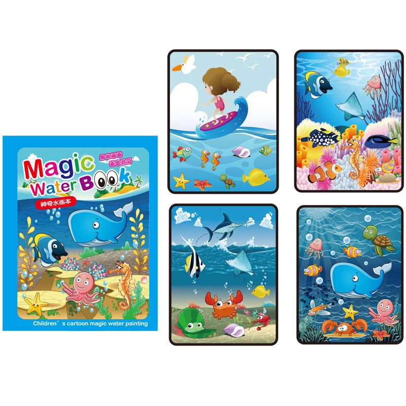 Reusable Water Drawing Book - Mess-Free Magic Painting Pad