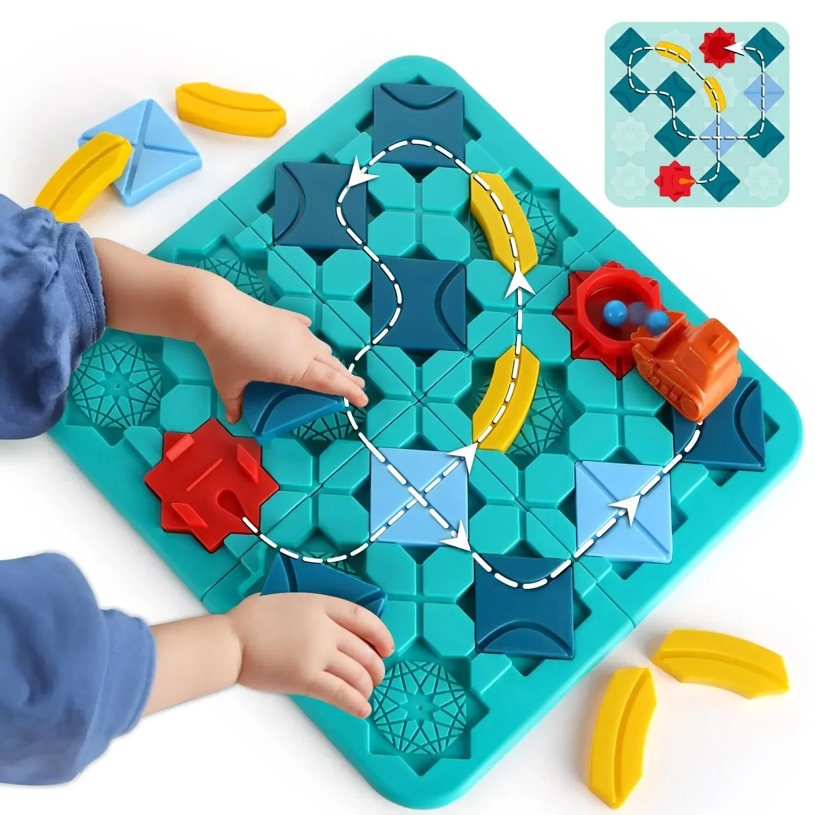 Logic Puzzle Game - Road Maze Montessori