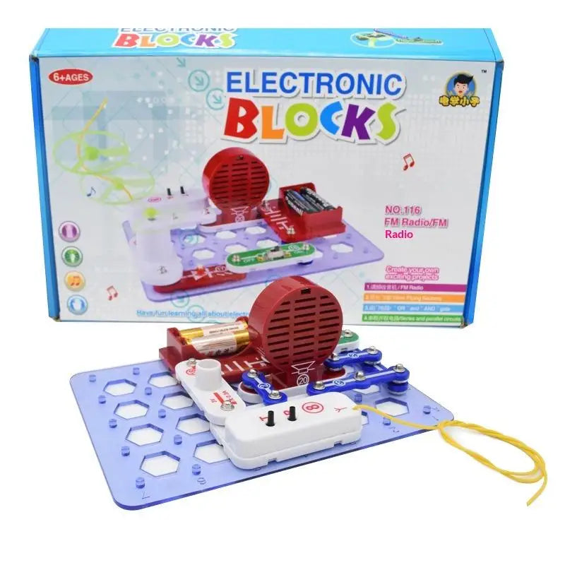 Educational Toys: Kids' Electricity Set - Fun Electronic Building Blocks