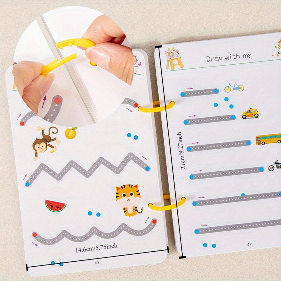 Workbook: Toddler Pen Control Reusable Tracing Practice