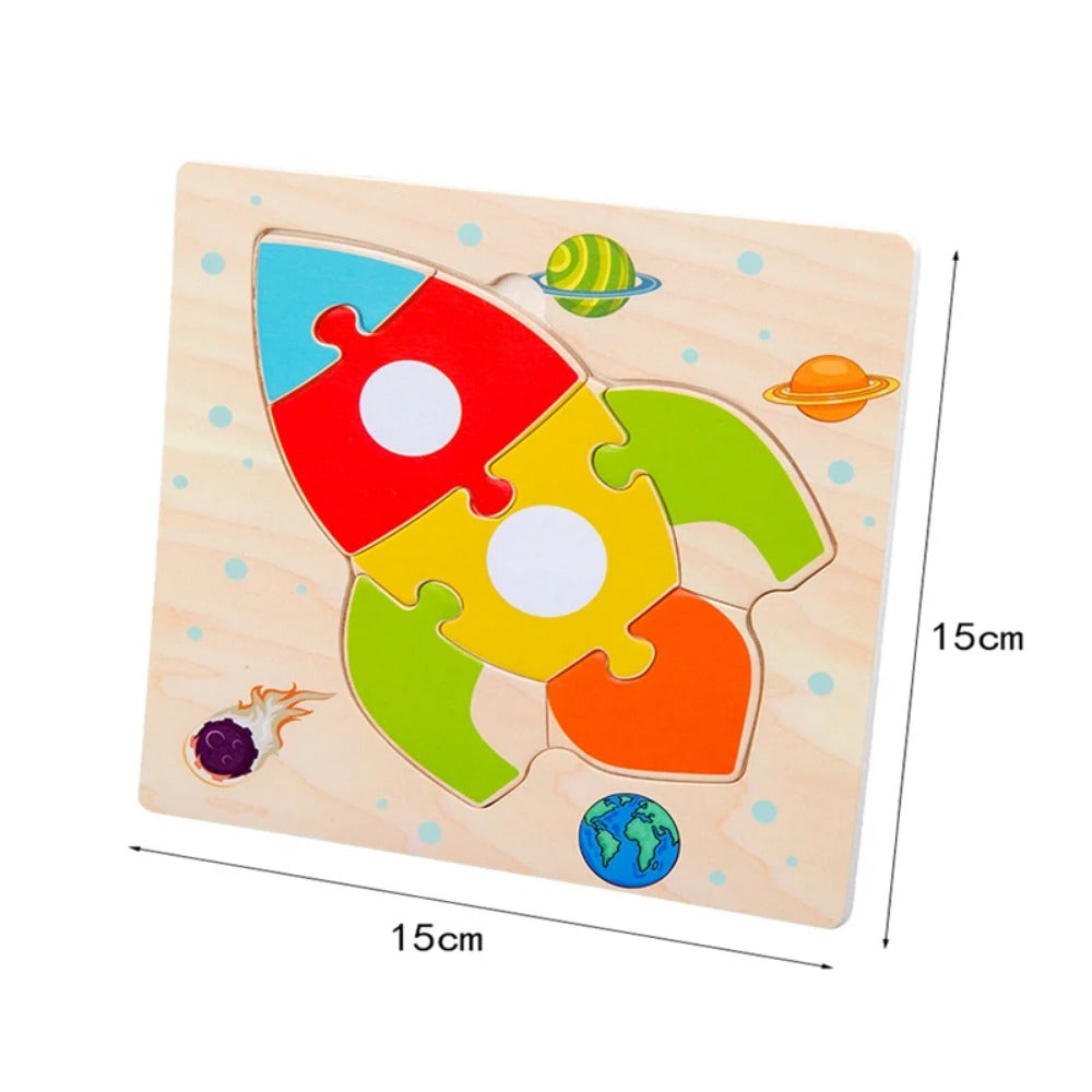 Baby Wooden 3D Puzzles: Educational Tangram Jigsaw Toys