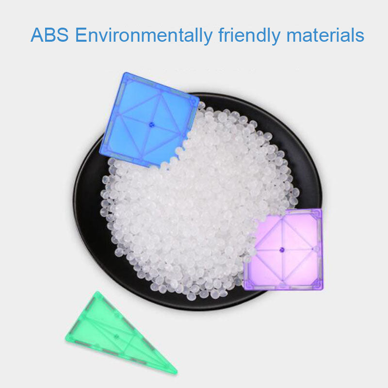 Magnetic Blocks Building 3D Toy - Large Transparent Set