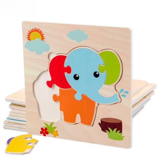 Baby Wooden 3D Puzzles: Educational Tangram Jigsaw Toys
