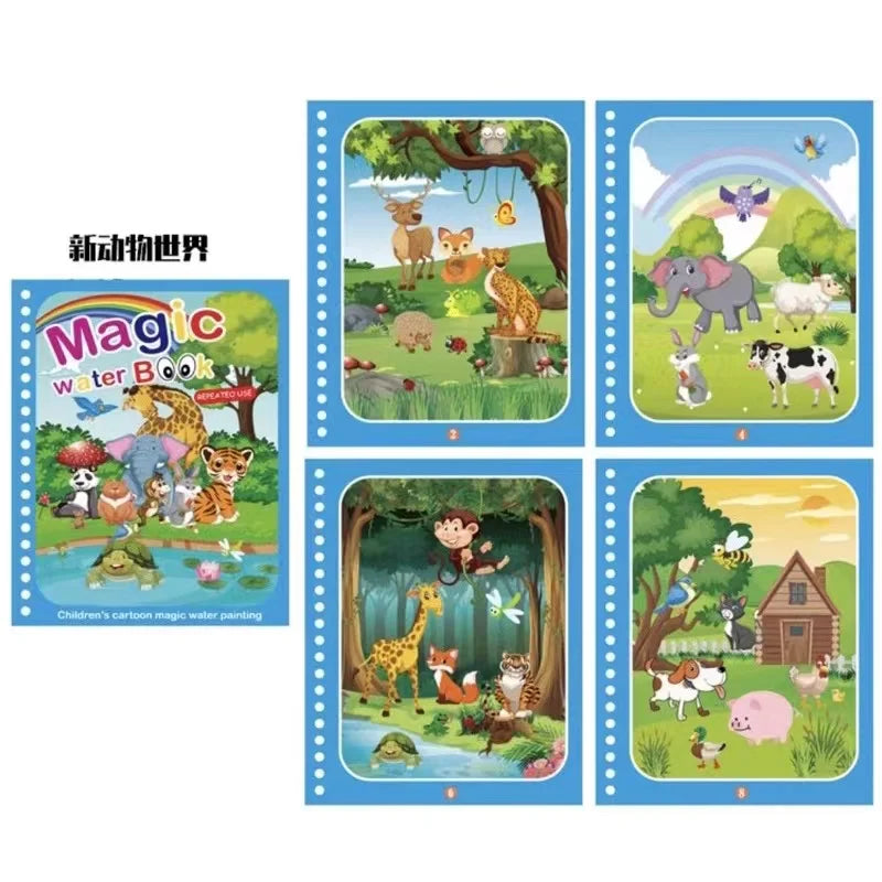 Reusable Water Drawing Book - Mess-Free Magic Painting Pad