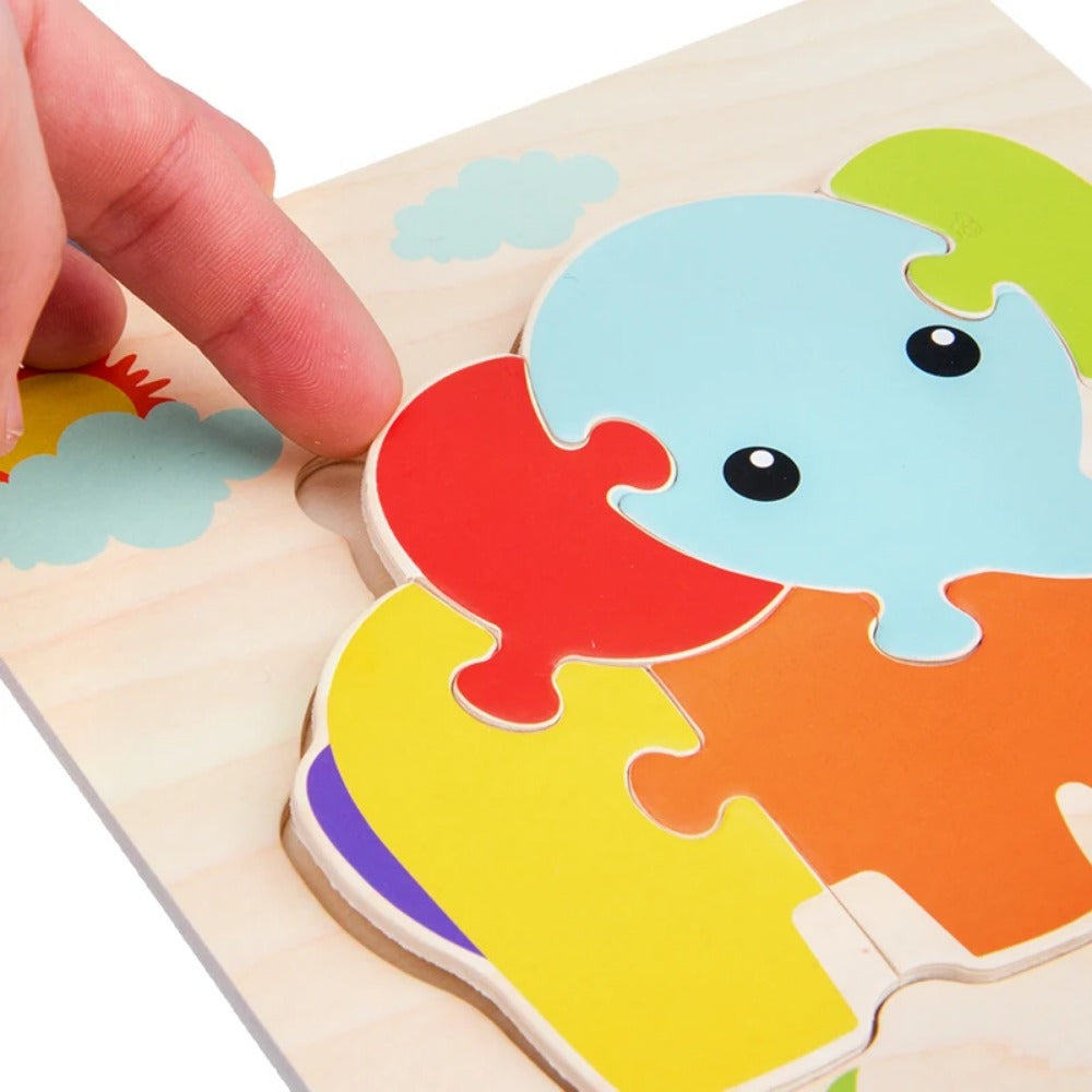 Baby Wooden 3D Puzzles: Educational Tangram Jigsaw Toys
