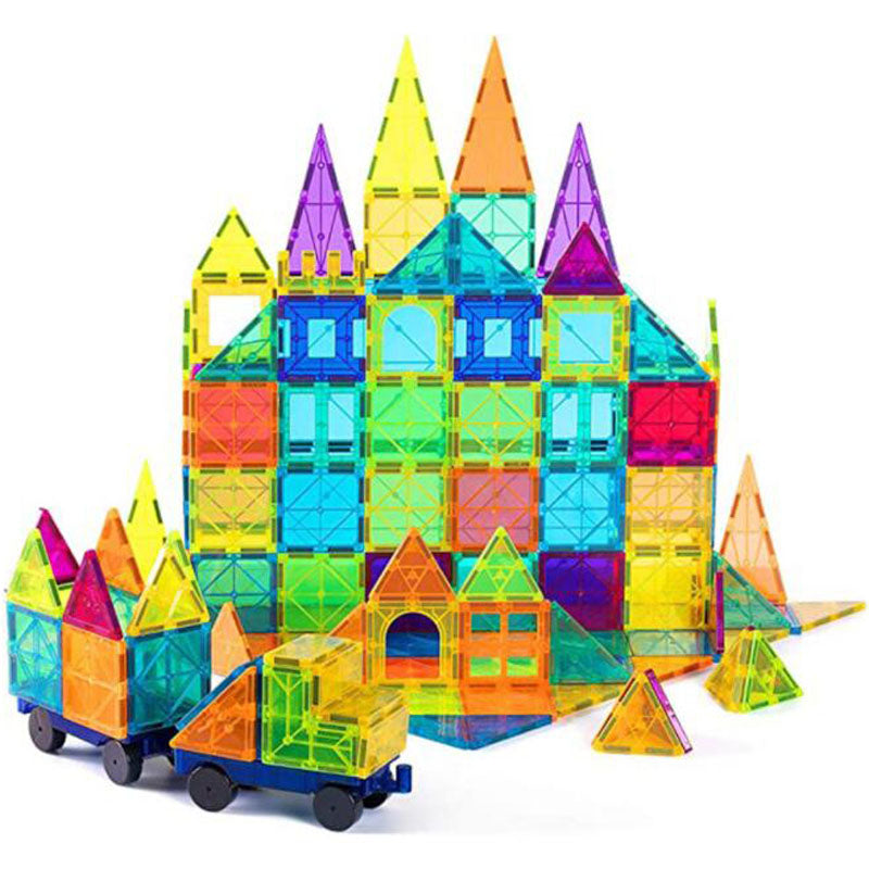Magnetic Blocks Building 3D Toy - Large Transparent Set
