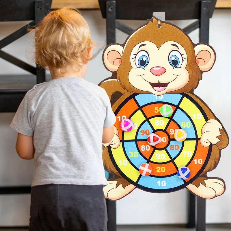Montessori Dart Board Game: Indoor Sports for Kids 3-7