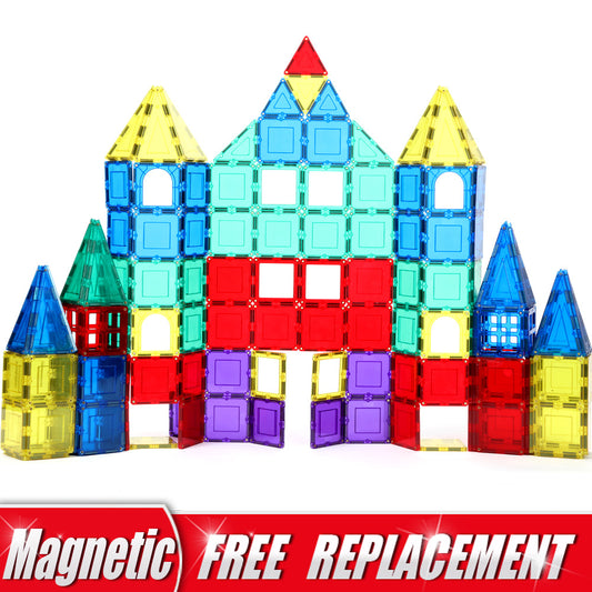 Magnetic Blocks Building 3D Toy - Large Transparent Set