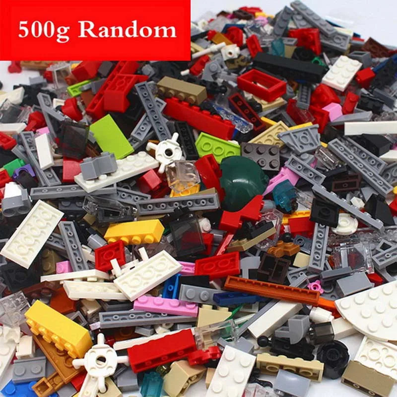 1000G Mixed Weighing Classic Building Blocks Set Meal DIY Moc Creative Bulk Bricks Toy for Children Educational Kids GIft Random