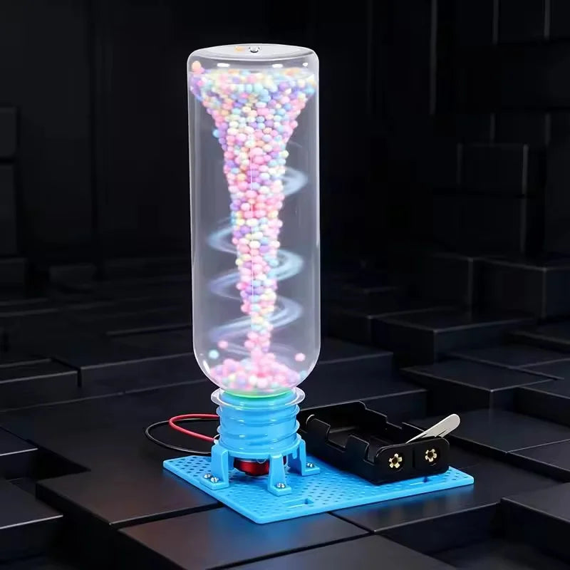 DIY Electric Vortex Tornadoes Assembly Puzzle Toy Physical Science Experiment Kit STEM Educational Desktop Model Gifts for Adult