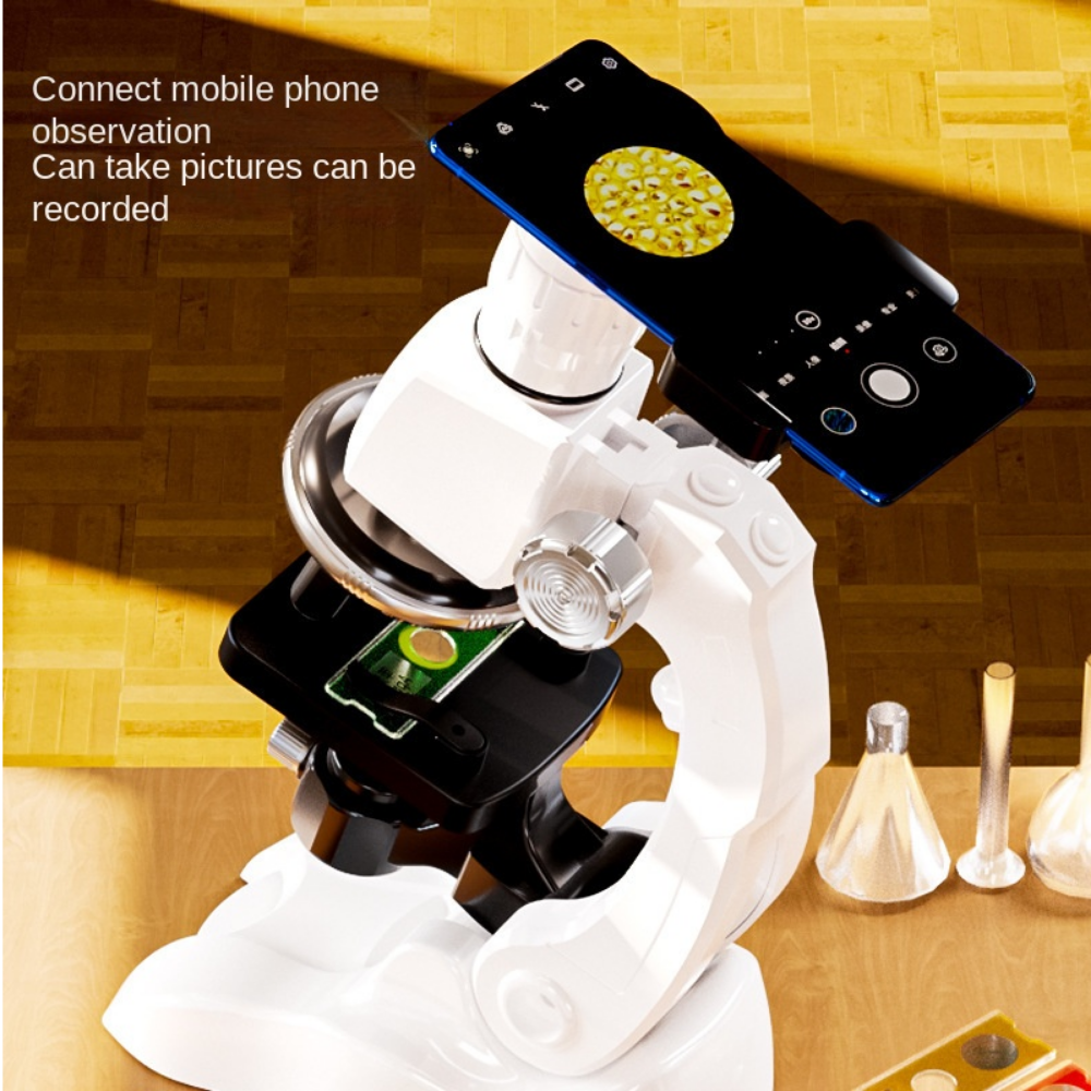 Kids Microscope Kit 200x-1200x Adjustable Science Tool