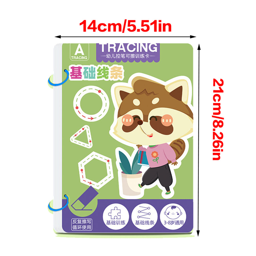 Workbook: Toddler Pen Control Reusable Tracing Practice