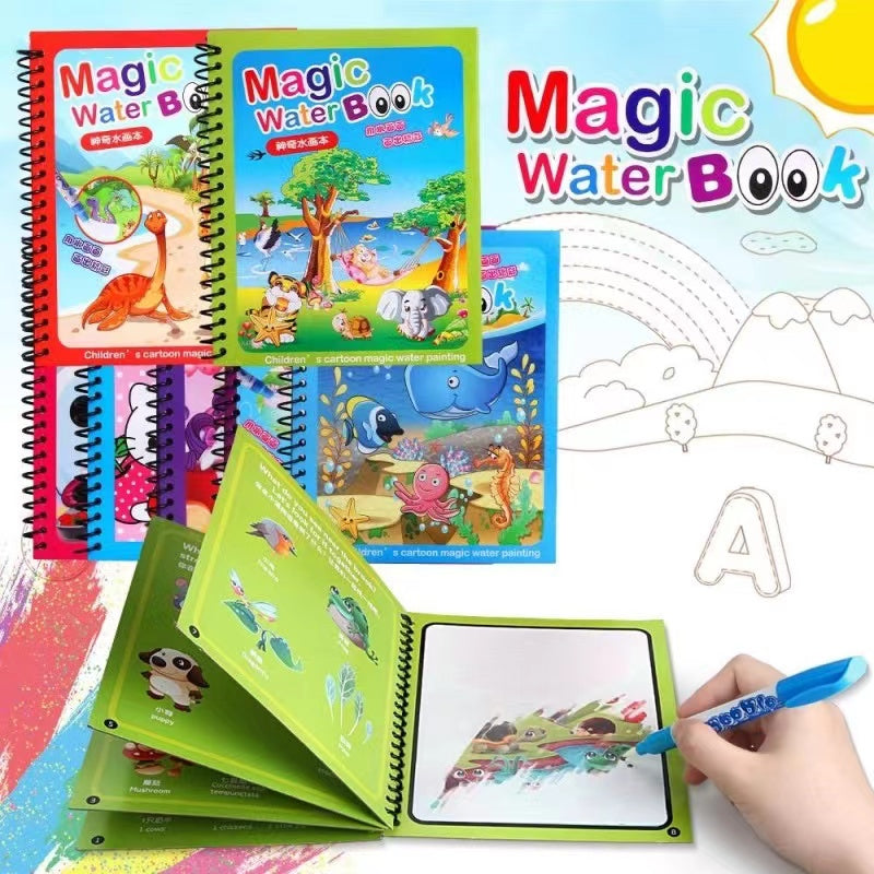 Reusable Water Drawing Book - Mess-Free Magic Painting Pad