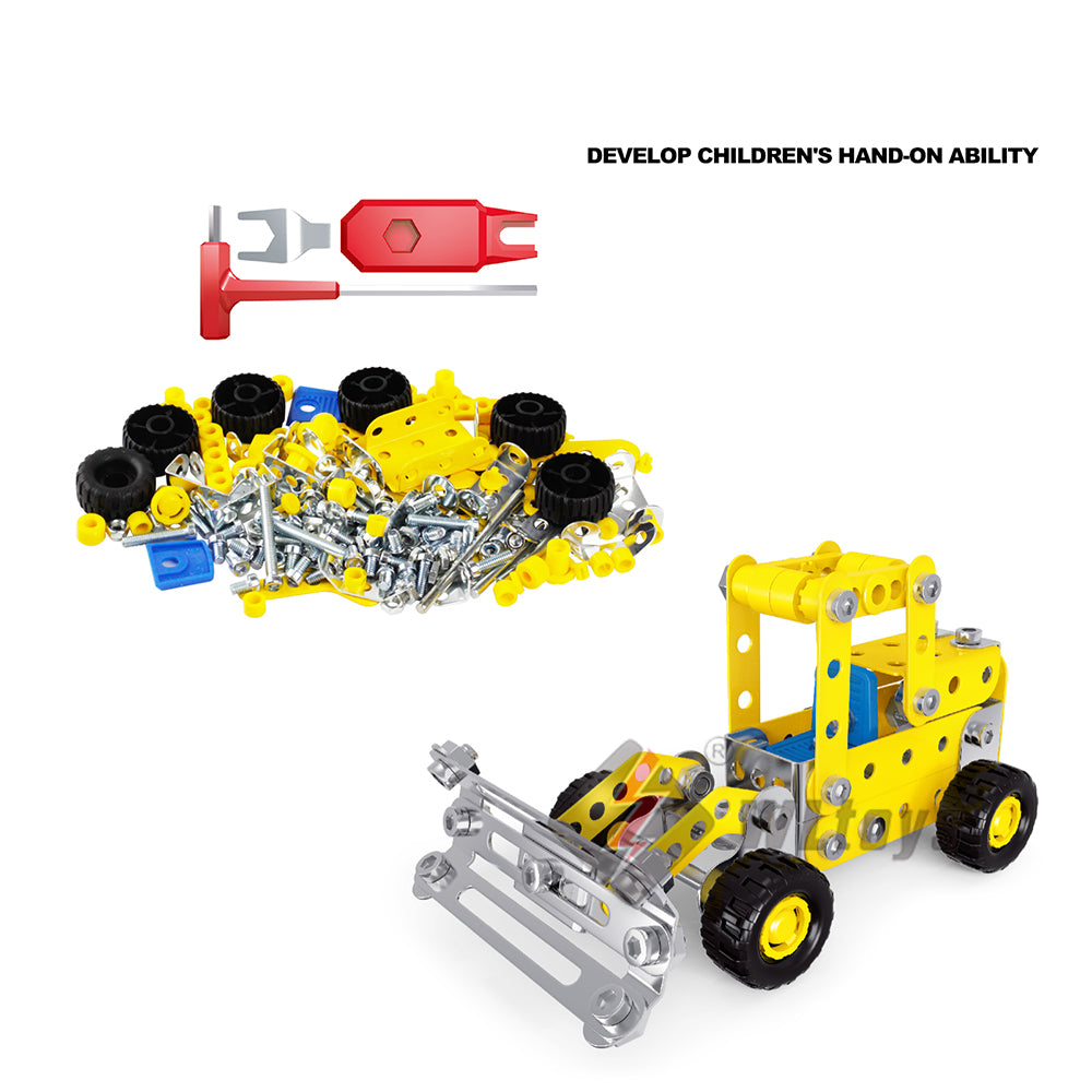Building Blocks: Engineering Vehicle Toy Erector Set for Boys Age 8+