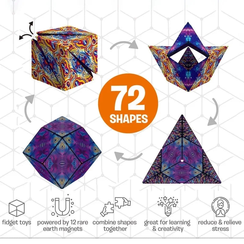 Magic Shasibo Cube: Magnetic Fidget Puzzle Game
