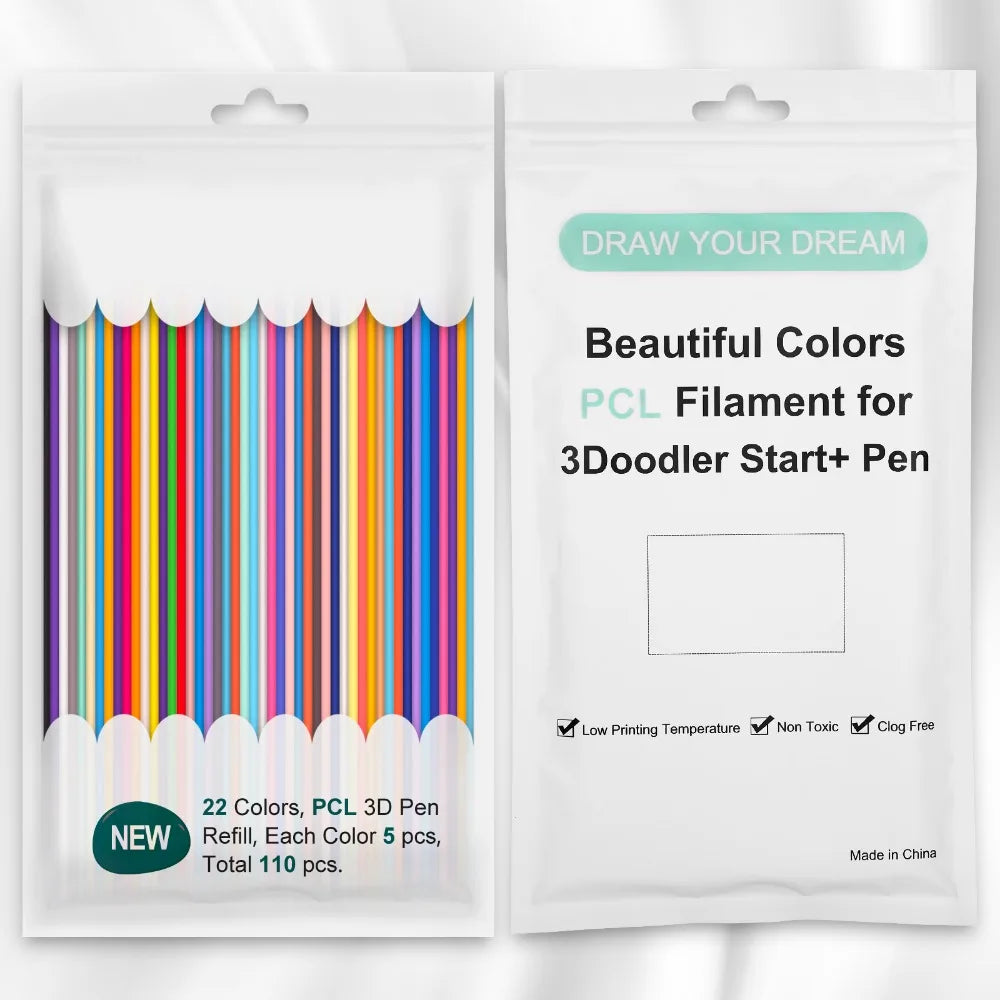 3D Printing Pen: Low Temp 3D Pen Filament - 22/32 Colors PCL Refills