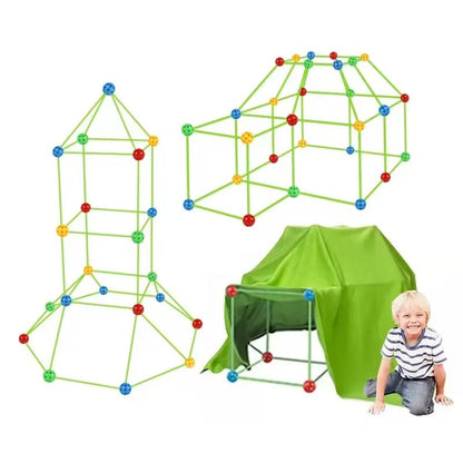 STEM Toys: Kids Indoor Tunnel Castle Play Set - Creative DIY Tent Toys