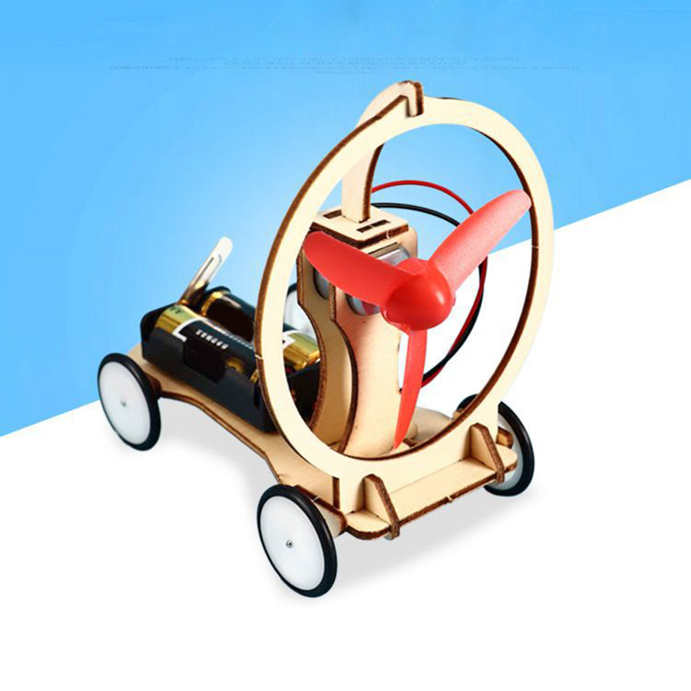 DIY Electric Wind Car Kit - Science Experiment Kit for Kids