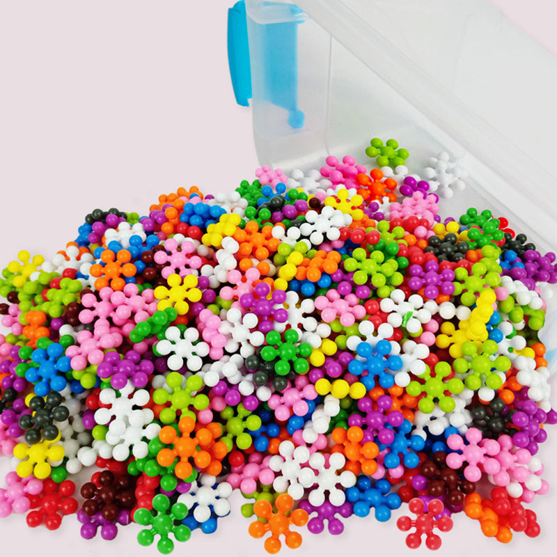 3D Rotatable Plum Building Blocks - Montessori DIY Puzzle Toy Set