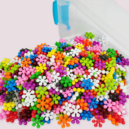 3D Rotatable Plum Building Blocks - Montessori DIY Puzzle Toy Set