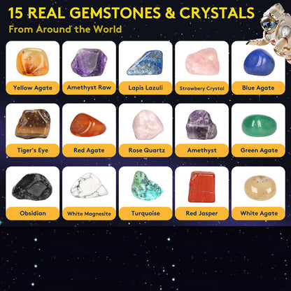Science Kit Children's Archaeology Dig Kit - Solar System Gem Exploration