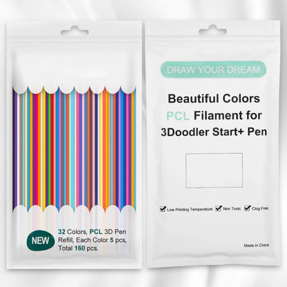 3D Printing Pen: Low Temp 3D Pen Filament - 22/32 Colors PCL Refills