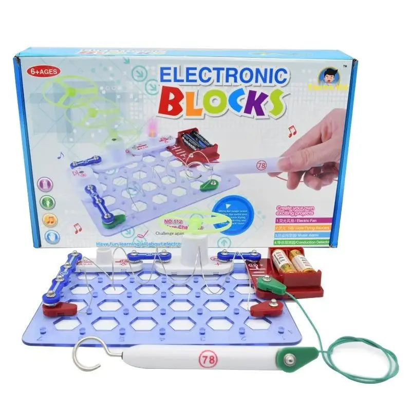 Educational Toys: Kids' Electricity Set - Fun Electronic Building Blocks