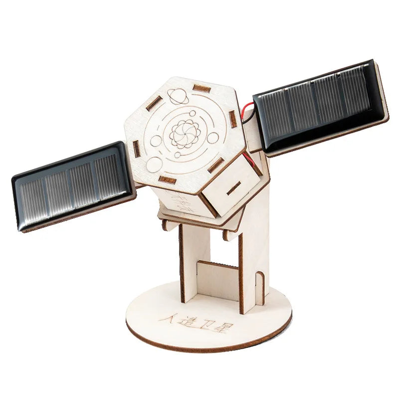 DIY Solar Satellite Artificial Assembly Kid Student Science Education Scientific Training Experimental Equipment Steam Toys