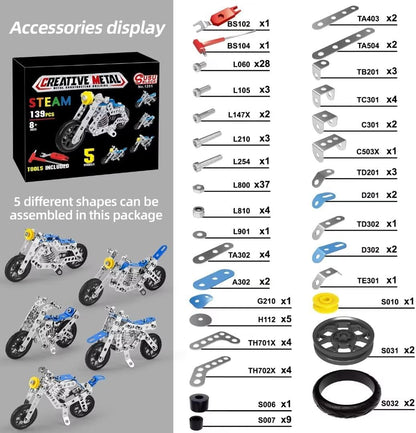 STEM Toys: DIY Metal Building Blocks - Creative 3D Model Toys for Kids