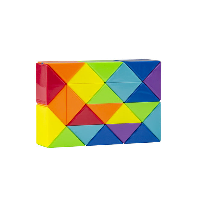 Magic Cube Snake Puzzle: Multi-Color Fidget Toy