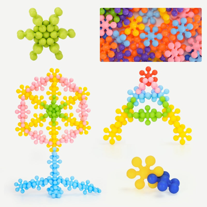 48PCS Snowflake Building Blocks - DIY Educational Toys