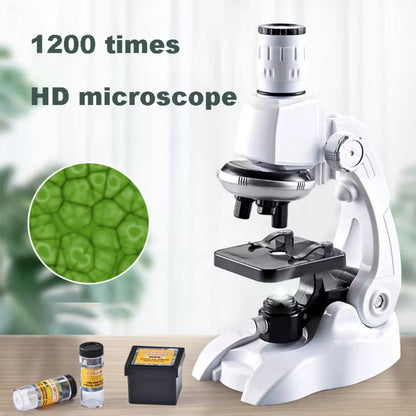 Kids Microscope Kit 200x-1200x Adjustable Science Tool