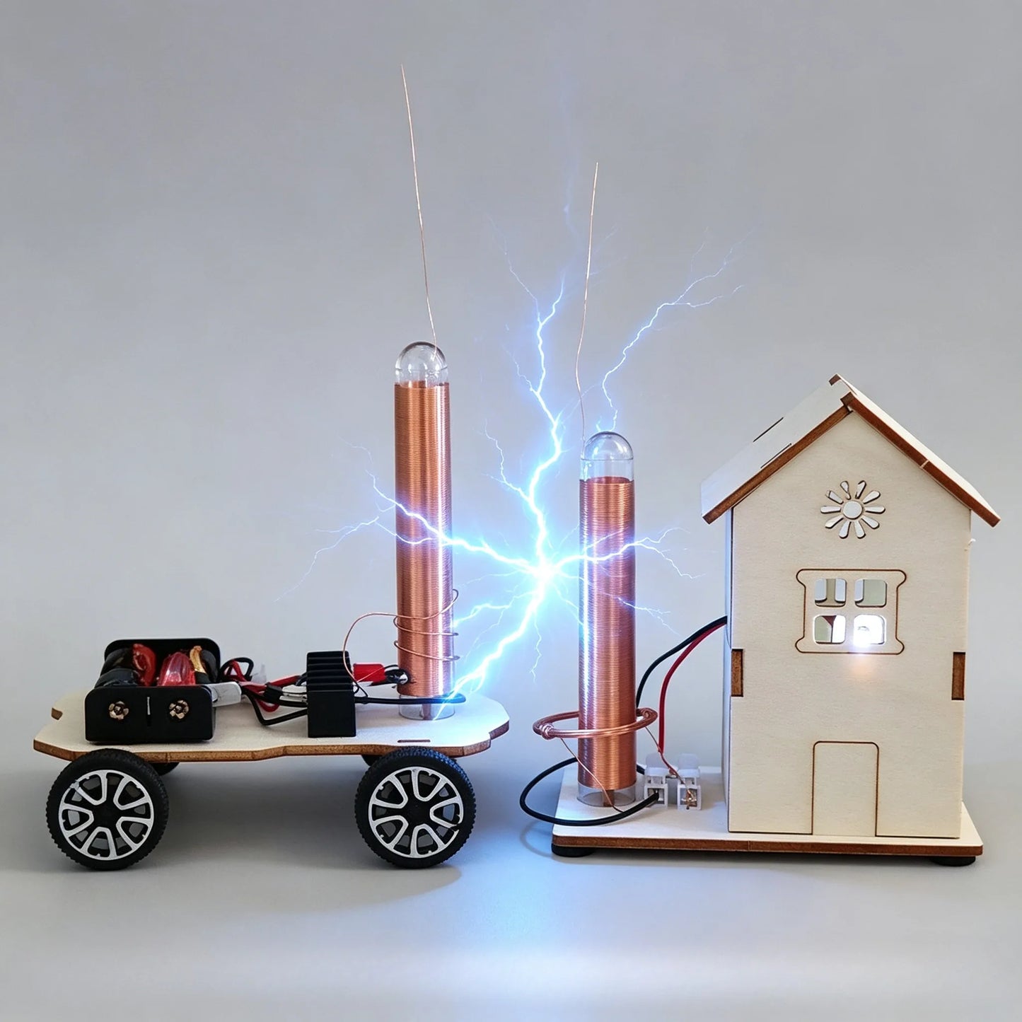 Children's science and education experiment models, DIY wireless power transmission component science and educational toys