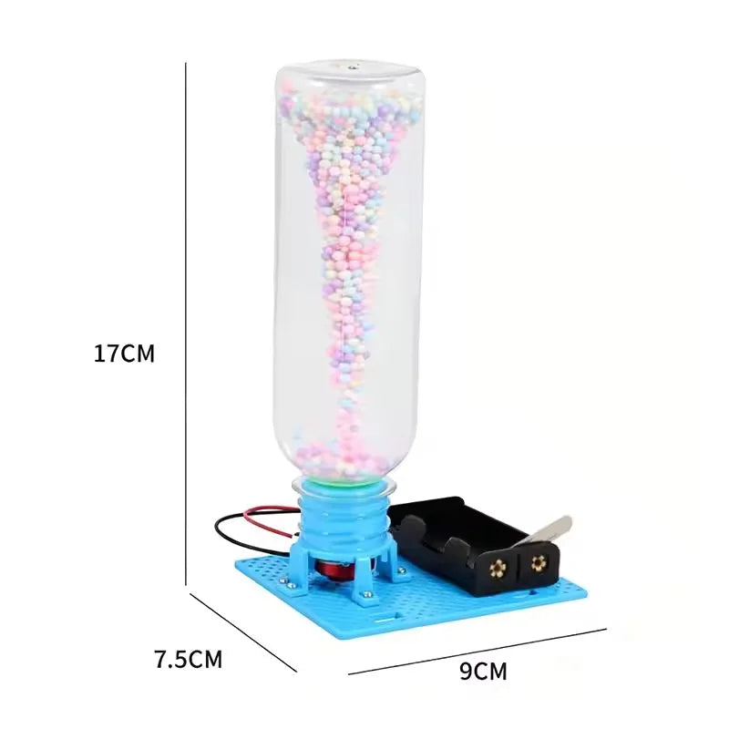 DIY Electric Vortex Tornadoes Assembly Puzzle Toy Physical Science Experiment Kit STEM Educational Desktop Model Gifts for Adult