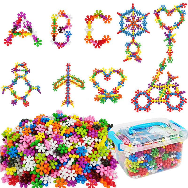 3D Rotatable Plum Building Blocks - Montessori DIY Puzzle Toy Set