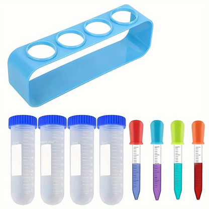 Science Kit: 9pcs Test Tubes, Holder & Dropper Set