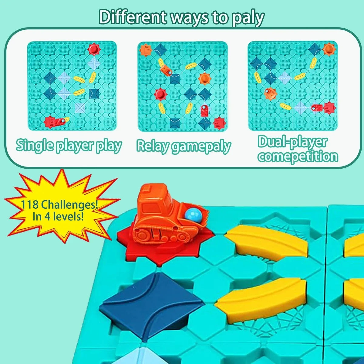 Building Blocks: Montessori Maze Racer - Logical Thinking Puzzle Game