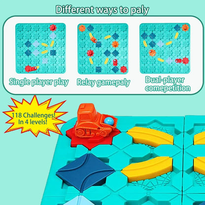 Building Blocks: Montessori Maze Racer - Logical Thinking Puzzle Game