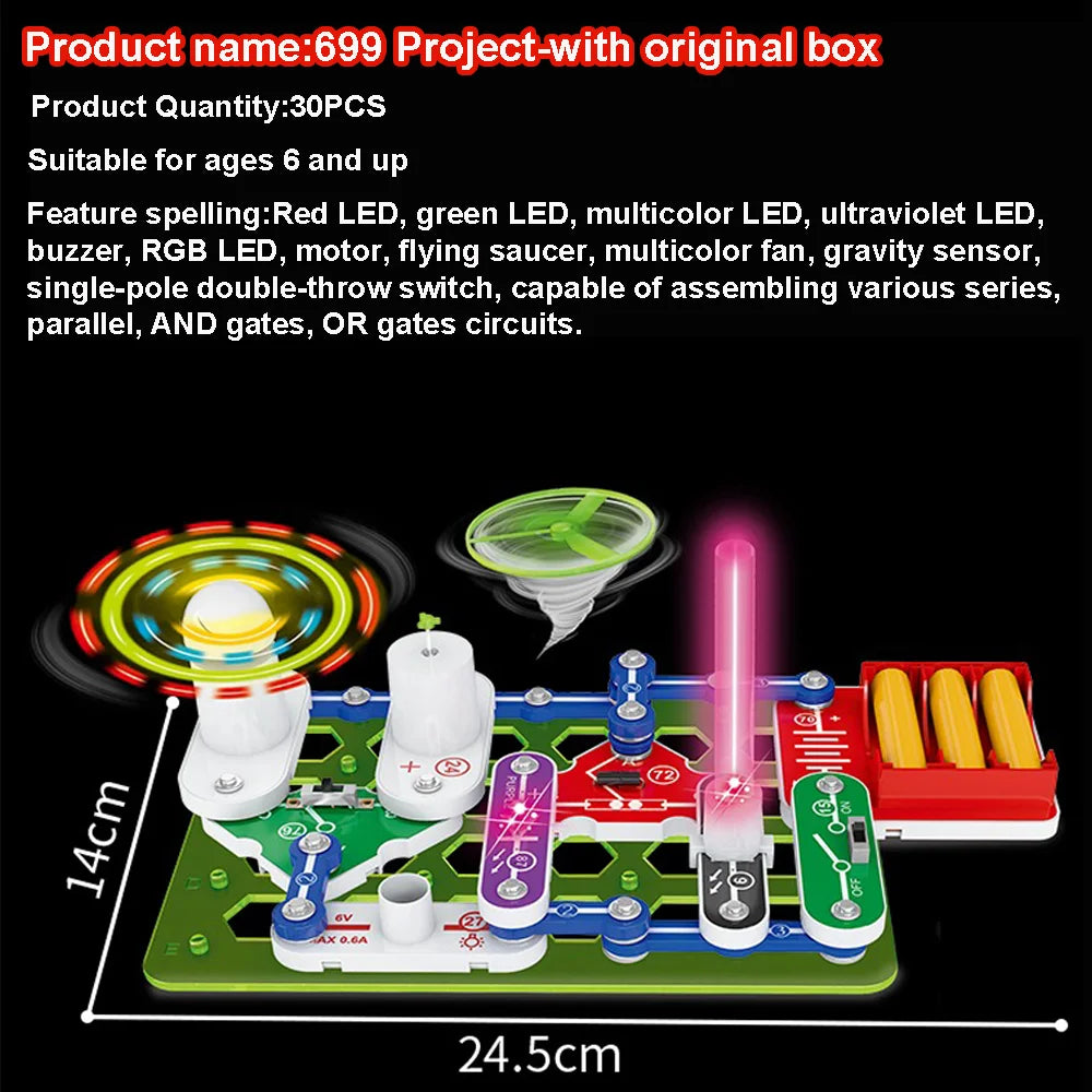 STEM Circuit Kit: DIY Electronic Science Toy for Kids 2025