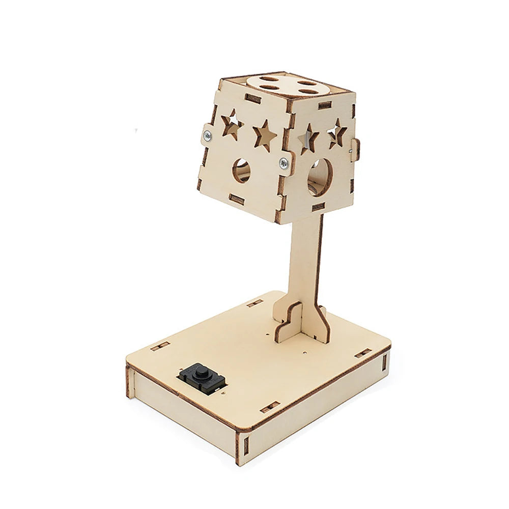 STEM DIY Photosensitive Control Desk Lamp Handmade Model, Children Hands-on Science Class Making Kit, Educational Invention