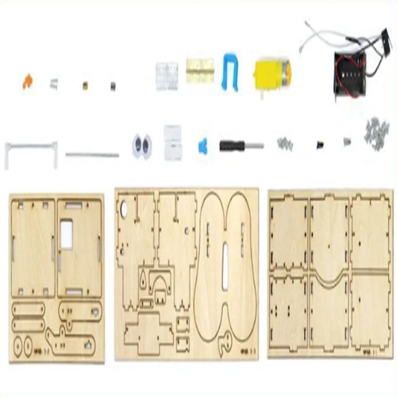 Wooden Assemble DIY Robot Eating Coin Model STEM Project Teaching Learning Science Experiment Education Learning Kit