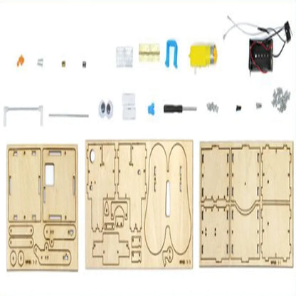 Wooden Assemble DIY Robot Eating Coin Model STEM Project Teaching Learning Science Experiment Education Learning Kit