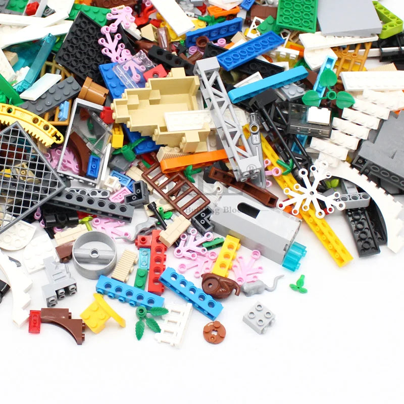 1000G Mixed Weighing Classic Building Blocks Set Meal DIY Moc Creative Bulk Bricks Toy for Children Educational Kids GIft Random