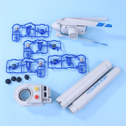 1Set Wind Turbine Model Large Wind Turbine Model Simulation Windmill Toy Science Kit Children's Toys‘