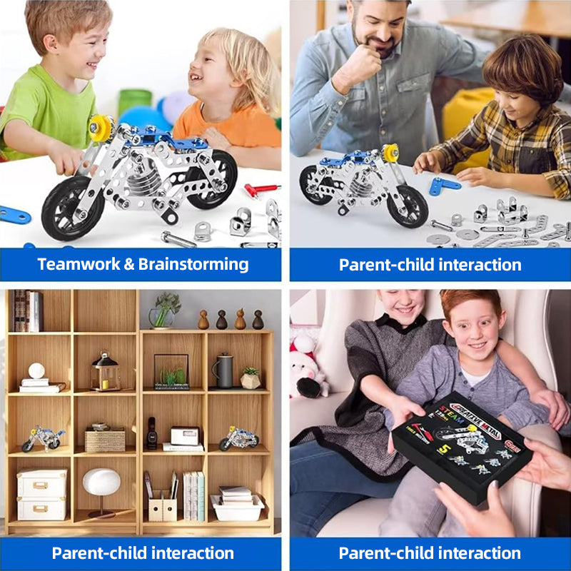 STEM Toys: DIY Metal Building Blocks - Creative 3D Model Toys for Kids