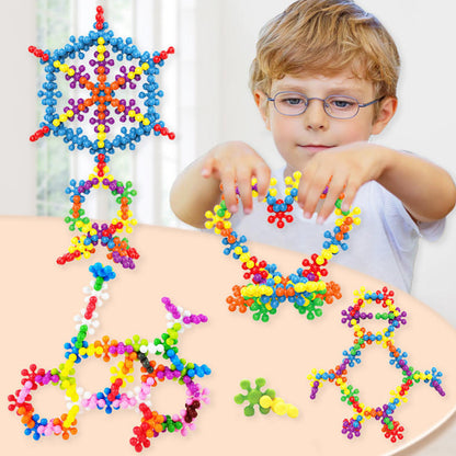 3D Rotatable Plum Building Blocks - Montessori DIY Puzzle Toy Set