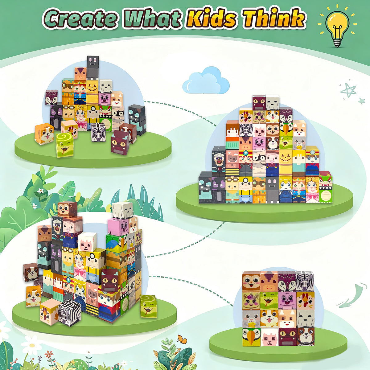 Magnetic Building Blocks - STEM Toys for Kids 16/36PCS