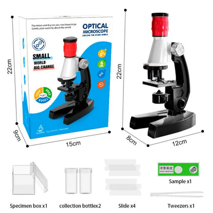 Kids Microscope Kit 200x-1200x Adjustable Science Tool